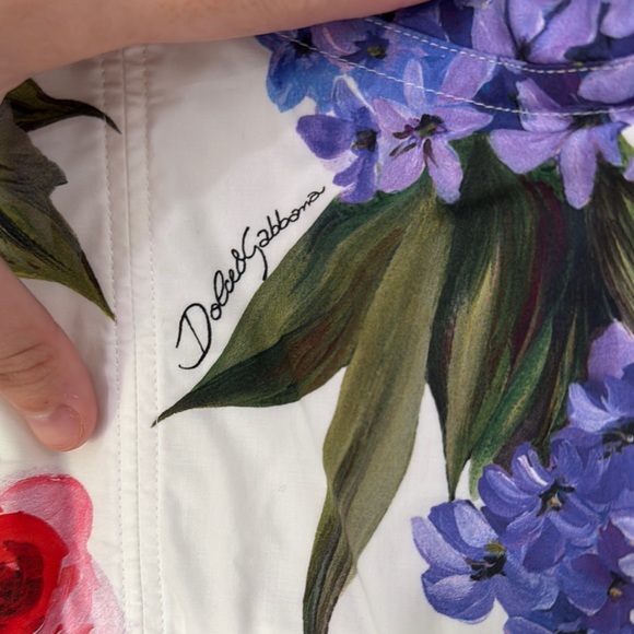 Dolce & Gabbana Poplin mini dress multicolor floral - Picture 4 of 5